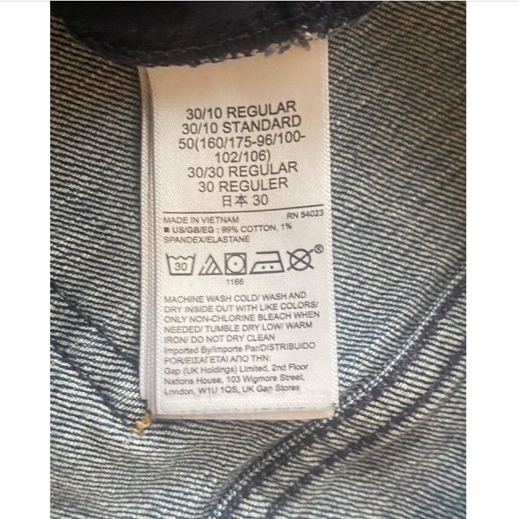 ❤️ Gap Best Girlfriend Jeans Boyfriend blue straight relaxed fit ankle cropped - Picture 7 of 8